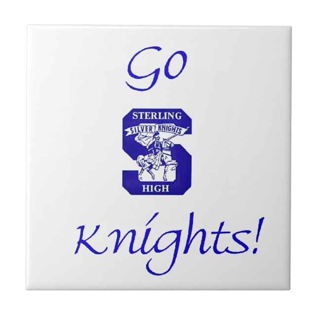 Sterling High Go Knights Logo II Tile/Trivet Tile (Front)