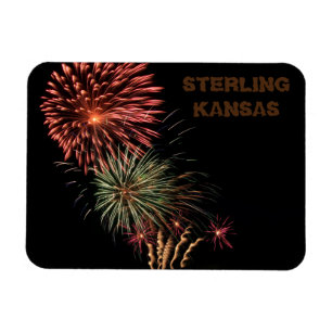 Sterling Kansas Fire Works Magnet
