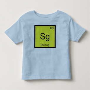 Sterling Name Chemistry Element Periodic Table Toddler T-Shirt