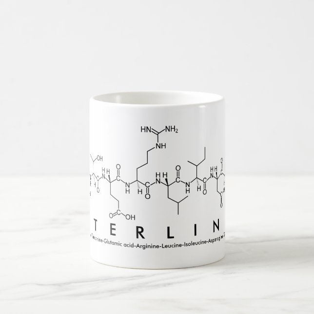 Sterling peptide name mug (Center)