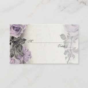 Sterling Silver Rose Wedding Place or Escort Cards