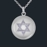 Sterling Silver Star Of David Pendent Necklace<br><div class="desc">Unisex Sterling Silver Pendant Necklace w/ Star of David Art Design. This piece is also available in silver plated.</div>