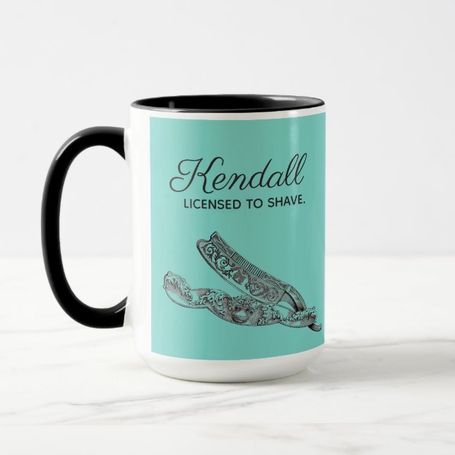 Sterling Straight Razor Mug (Left)