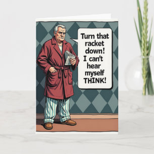Stern Fathers Day Newspaper Card