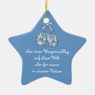 Stern hanging ceramic tree decoration
