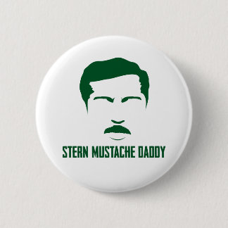 Stern Moustache Button