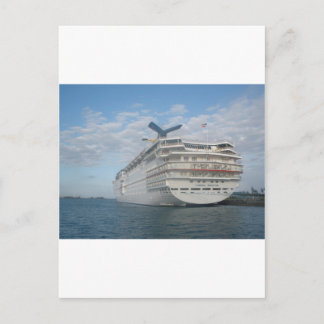 Stern of the Carnival Sensation Cruise Ship Postcard