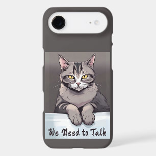 Stern Tabby Cat Demands a Serious Talk