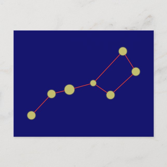 Sternbild Grosser Wagen constellation big dipper Postcard (Front)