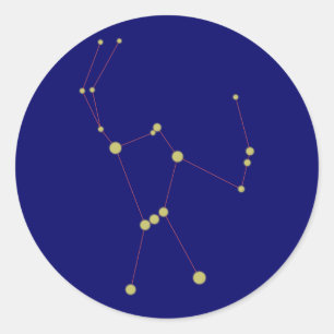 Sternbild Orion constellation Classic Round Sticker