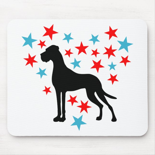 Sternenherz Dogge Mouse Mat (Front)