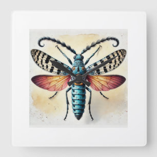 Sternidius dorsal view 270824IREF222 - Watercolor Square Wall Clock