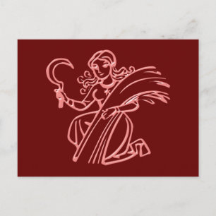Sternzeichen Jungfrau zodiac sign Virgo Postcard