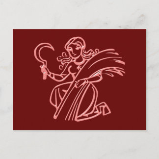 Sternzeichen Jungfrau zodiac sign Virgo Postcard