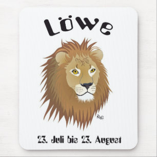 Sternzeichen Löwe Mauspad Mouse Mat