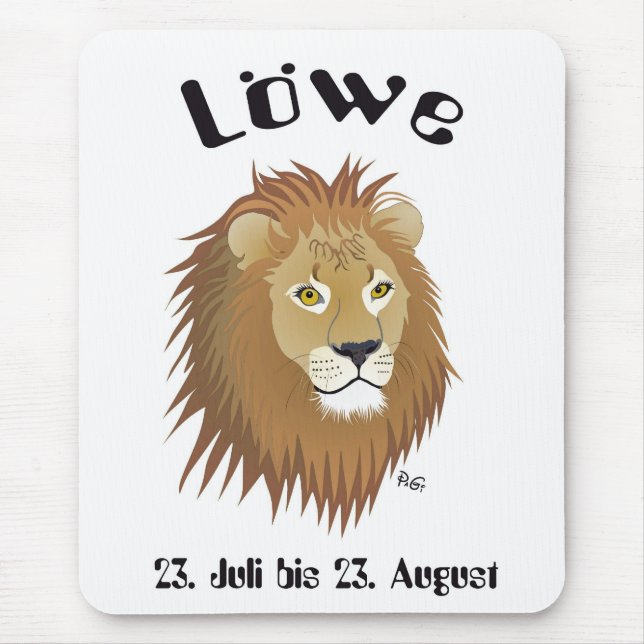 Sternzeichen Löwe Mauspad Mouse Mat (Front)