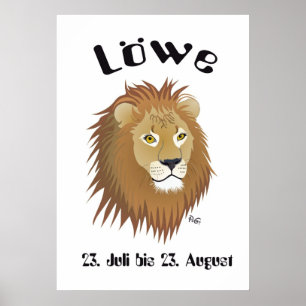 Sternzeichen - Löwe Poster