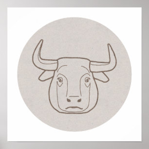Sternzeichen Stier - Poster