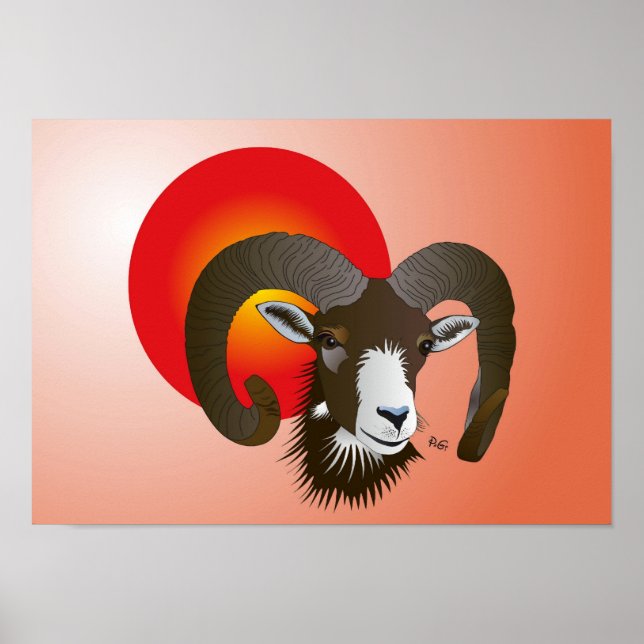 Sternzeichen - Widder Poster (Front)