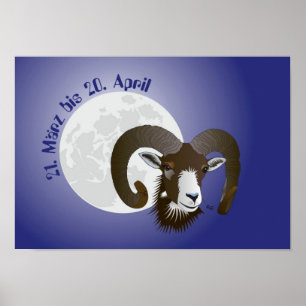 Sternzeichen - Widder Poster