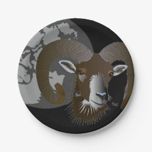 Sternzeichen Widder / Teller Paper Plate