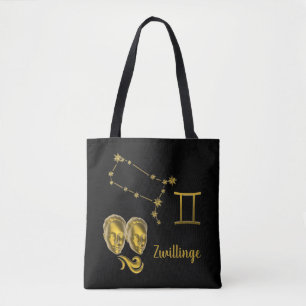 Sternzeichen Zwillinge -  Tote Bag