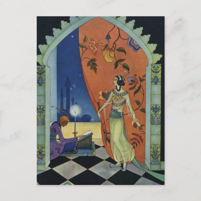 Sterret's Arabian Nights Postcard (Front)