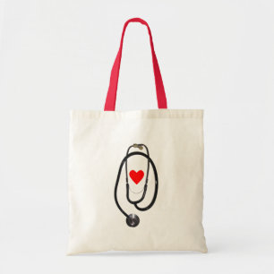 Stethoscope and Heart Tote Bag