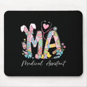 Stethoscope bunny ears ma medical assistant easter mouse mat