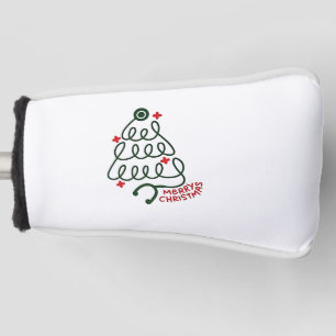 Stethoscope Christmas Tree Lights Nursing Scrubs  Golf Head Cover