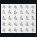 Stethoscope Christmas Tree Lights Nursing Scrubs  Wrapping Paper<br><div class="desc">stethoscope tree graphic,  holiday nurse design,  medical christmas light art,  christmas 2025 nurse gift,  RN festive season,  tree of healthcare,  stethoscope holiday design,  lights and medicine,  festive medical art,  xmas nurse tree</div>