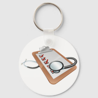 Stethoscope clipboard concept key ring