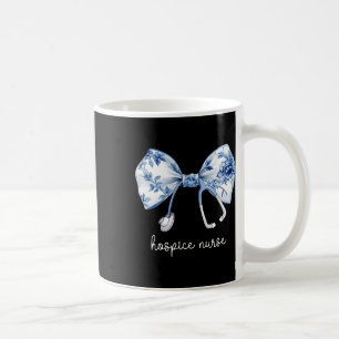 Stethoscope Coquette Bow Hospice Nurse Aide Pallia Coffee Mug