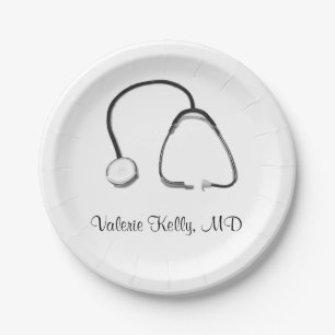 Stethoscope Doctor Nurse Medical 4Kelly Paper Plate