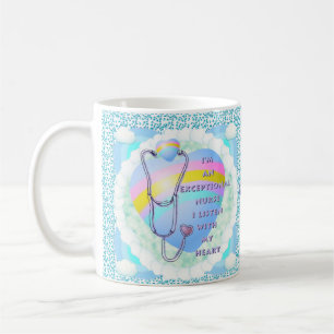 Stethoscope exceptional nurse  coffee mug