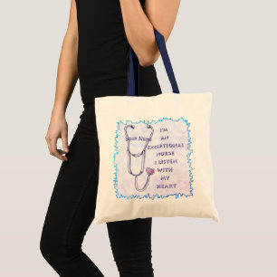 Stethoscope exceptional nurse tote bag