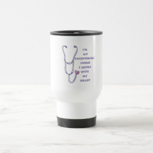 Stethoscope exceptional nurse  travel mug