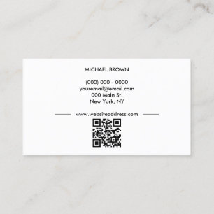 Stethoscope Heart Nurse Doctor qr code Business Card