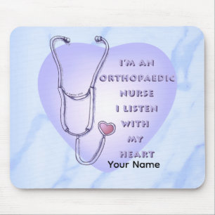 Stethoscope heart Orthopedic Nurse Mouse Mat