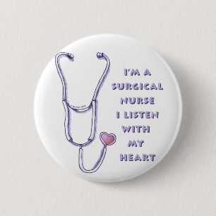Stethoscope Heart Surgical Nurse   pin