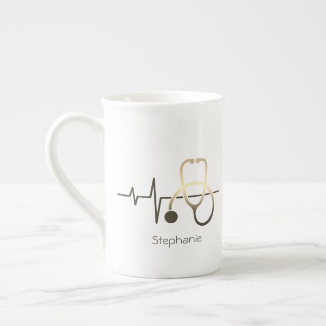 Stethoscope Heartbeat Medical Mug (Left)