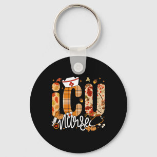 Stethoscope Icu Nurse Fall Yall Autumn Leaves Than Key Ring