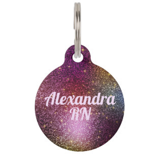 Stethoscope ID Name Tag Glitter Effect