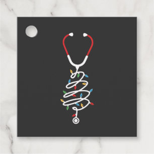 Stethoscope Medical Supplies Christmas Tree Lights Favour Tags