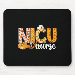 Stethoscope NICU Nurse Fall Yall Autumn Leaves Tha Mouse Mat