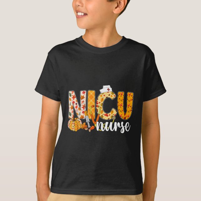 Stethoscope Nicu Nurse Fall Yall Autumn Leaves Tha T-Shirt (Front)