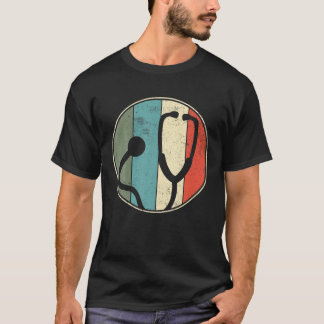 Stethoscope Nurse Doctor Retro Vintage T-Shirt