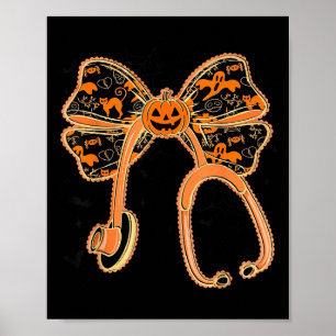 Stethoscope Nurse Halloween Nurse Soky Coquette Pu Poster