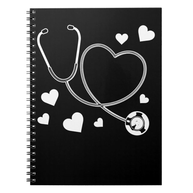 Stethoscope Nurse Love Hospital Notebook (Front)
