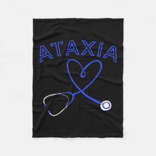 Stethoscope Nurse Neurological Hemiataxia Ribbon Fleece Blanket